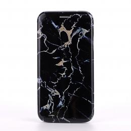 iPhone X/Xs Plånboksfodral - Marble Black