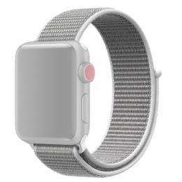  Nylon Loop Armband Justerbart Apple Watch 41/40/38 mm - Vit - Teknikhallen.se