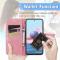 Xiaomi Redmi Note 10S - Flower Lder Fodral - Rosa