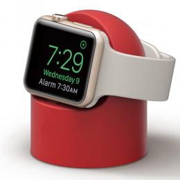 Apple Watch Silikon Stativ Röd