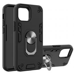 iPhone 13 Mini - Armor Ring Skal Med Magnetplatta - Svart