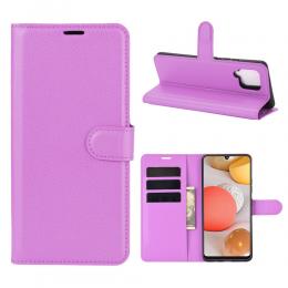 Samsung Galaxy A42 - Litchi Fodral - Lila