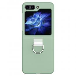 Galaxy Z Flip 6 Skal Skin Touch Ringhållare Grön