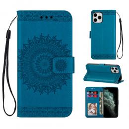 iPhone 12 Pro Max - Mandala Plånboksfodral - Blå - Teknikhallen.se
