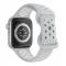 Sportarmband Dual-Color Apple Watch 42/44/45/49 mm (S/M) Gr/Vit