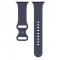 Silikon Armband Butterfly Apple Watch 42/44/45/49 mm (S/M) Midnight Blue