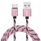 1 Meter - Micro-USB - Quick Charge Laddare / Kabel - Rosguld