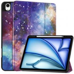 iPad Air 13 2024 Tri-Fold Fodral Med Pennhållare Galaxy