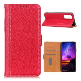Samsung Galaxy A72 - Litchi Läder Fodral - Röd
