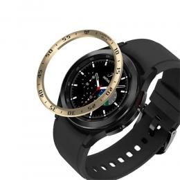 Bezel Skyddande Ring Galaxy Watch4 Classic 46mm - Guld/Svart