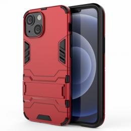 iPhone 13 Mini - Hybrid Armor Skal Med Kickstand - Röd
