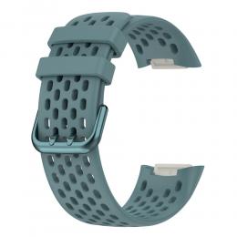 Fitbit Charge 5 Armband Silikon Ihåligt Blå