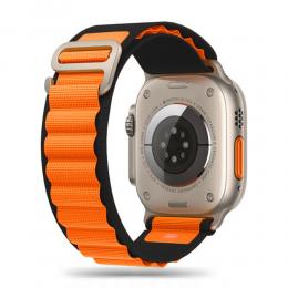 Tech-Protect Apple Watch 42/44/45/49 mm Armband Nylon Orange/Svart