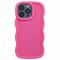 iPhone 13 Pro Max Mobilskal Wavy Rosa