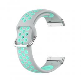 Silikon Träningsarmband Armband Versa 3/Fitbit Sense - Grå/Teal