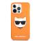 Karl Lagerfeld iPhone 13 Pro Max Skal TPU Choupette Fluorescent Orange