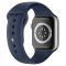 Apple Watch 42/44/45/49 mm Silikon Armband (M/L) Midnight Blue