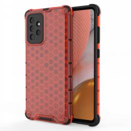 Samsung Galaxy A72 - Armor Honeycomb Textur Skal - Röd