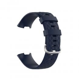  Armband Fitbit Charge 3 / 4 Navy Blue - Teknikhallen.se