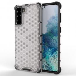 Samsung Galaxy S21 Plus - Armor Honeycomb Textur - Grå