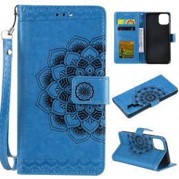 iPhone 11 Pro - Plånboksfodral Mandala - Blå