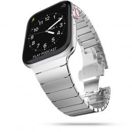 Tech-Protect Tech-Protect Apple Watch 42/44/45/49 mm Metallarmband Silver - Teknikhallen.se