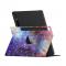 Galaxy Tab S9 Fodral Lder 360 Rotation Cosmic Space