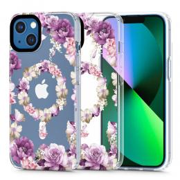 Tech-Protect iPhone 13 Skal MagMood MagSafe Rose Floral