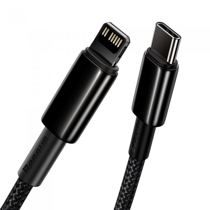 SiGN USB-C till Lightning Kabel 2m, 20W - Svart 