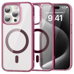 ColorPop iPhone 15 Pro Max Skal CH MagSafe Transparent/Röd