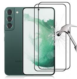 2-Pack Samsung S23 Skärmskydd Full Cover i Härdat Glas