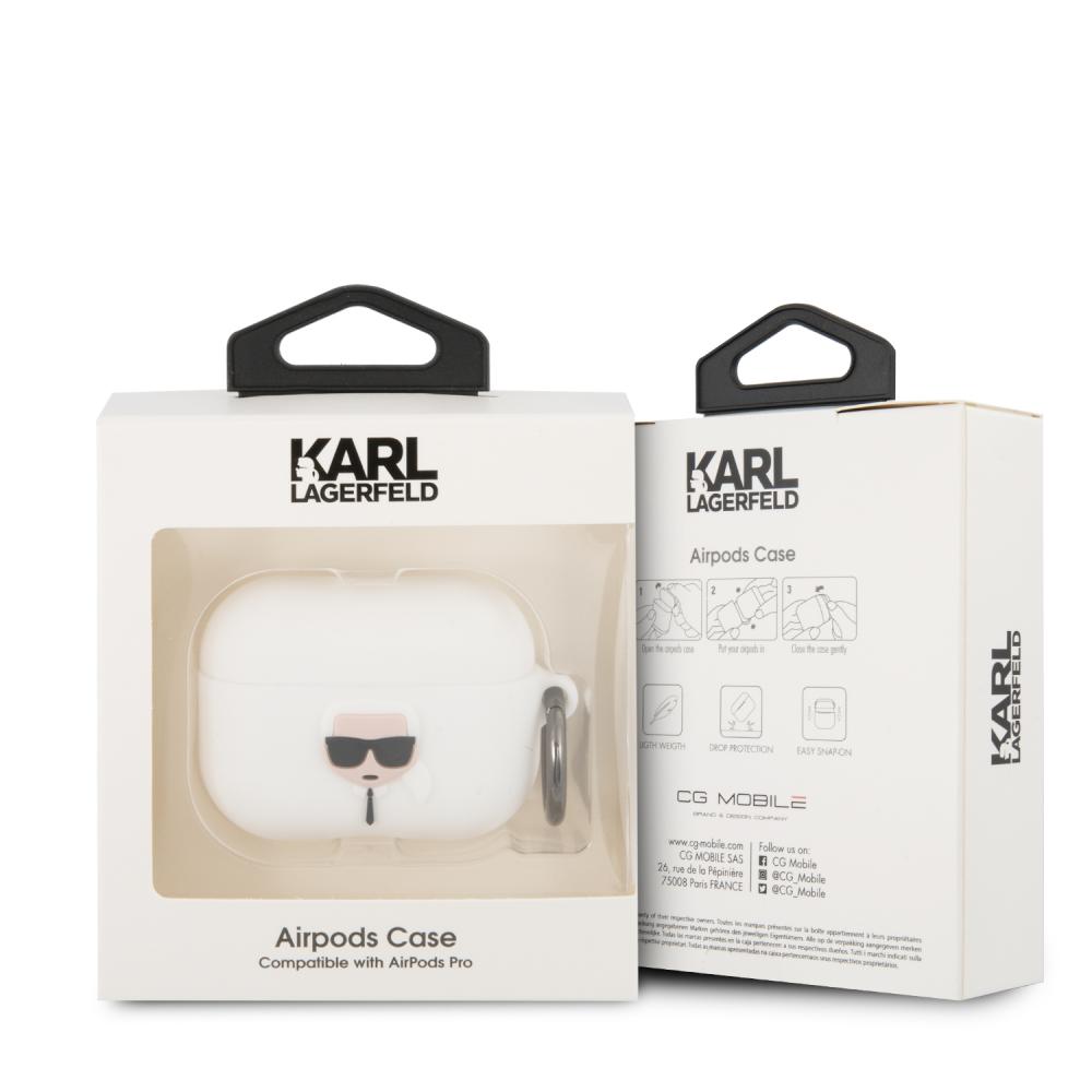Karl Lagerfeld Iconic AirPods Pro Fodral Vit