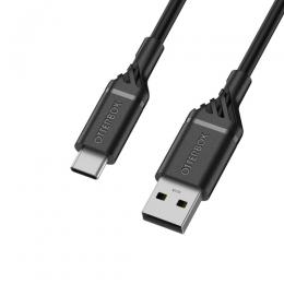 OtterBox Standard 1m USB-C - USB-A Kabel Svart