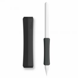 AHASTYLE Apple Pencil 1/2 Penngrepp Silikon Svart