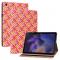 Samsung Galaxy Tab A8 10.5 Fodral Vvd Textur Rosa/Gul