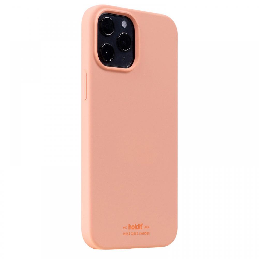 holdit iPhone 12 Pro Max Mobilskal Silikon Pink Peach