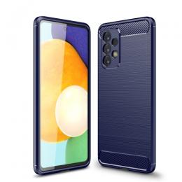 Samsung Galaxy A33 5G Skal Borstad Stål Textur Blå