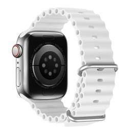 DUX DUCIS Apple Watch 42/44/45/49 mm Armband Wave Design Vit