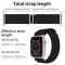 Apple Watch 42/44/45/49 mm Armband Alpine Pro Loop Svart