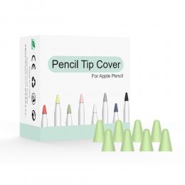 8-PACK Apple Pencil 1/2 Spetsskydd / Tip Cover Grön