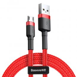 BASEUS Baseus Cafule 1m Micro USB QC3.0 Laddningskabel - Röd - Teknikhallen.se
