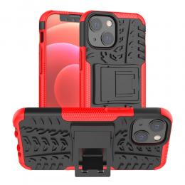 iPhone 13 Mini - Ultimata Stöttåliga Skalet med Stöd - Röd