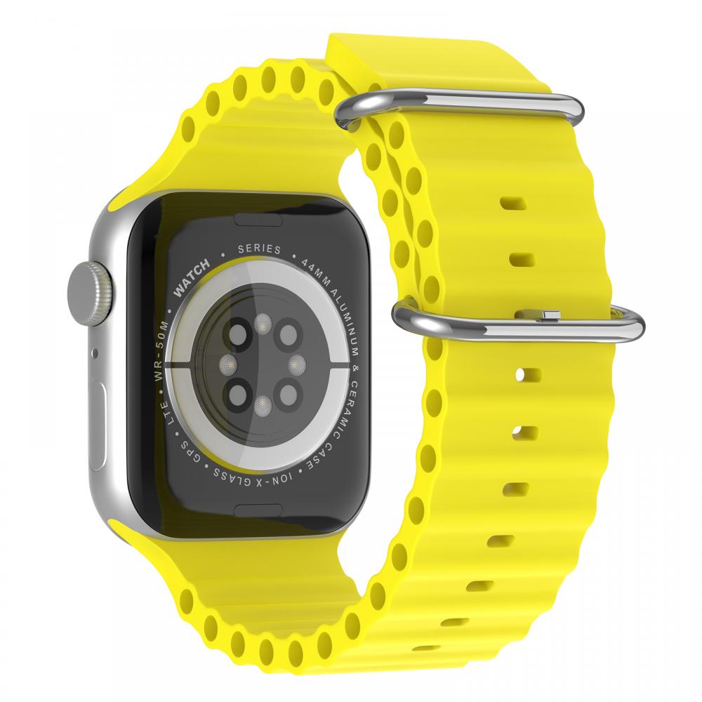 Apple Watch 42/44/45/49 mm Armband Ocean Wave Gul