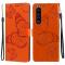Sony Xperia 1 II - Butterfly Lder Fodral - Orange