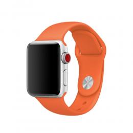  Silikon Armband Apple Watch 42/44/45 mm - Orange (M/L) - Teknikhallen.se