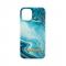 ONSALA iPhone 12 Mini Mobilskal Soft Blue Sea Marble