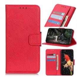 iPhone 12 Pro Max - Litchi Fodral - Röd