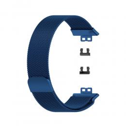 Milanese Loop Metall Armband Huawei Watch Fit - Mörk Blå