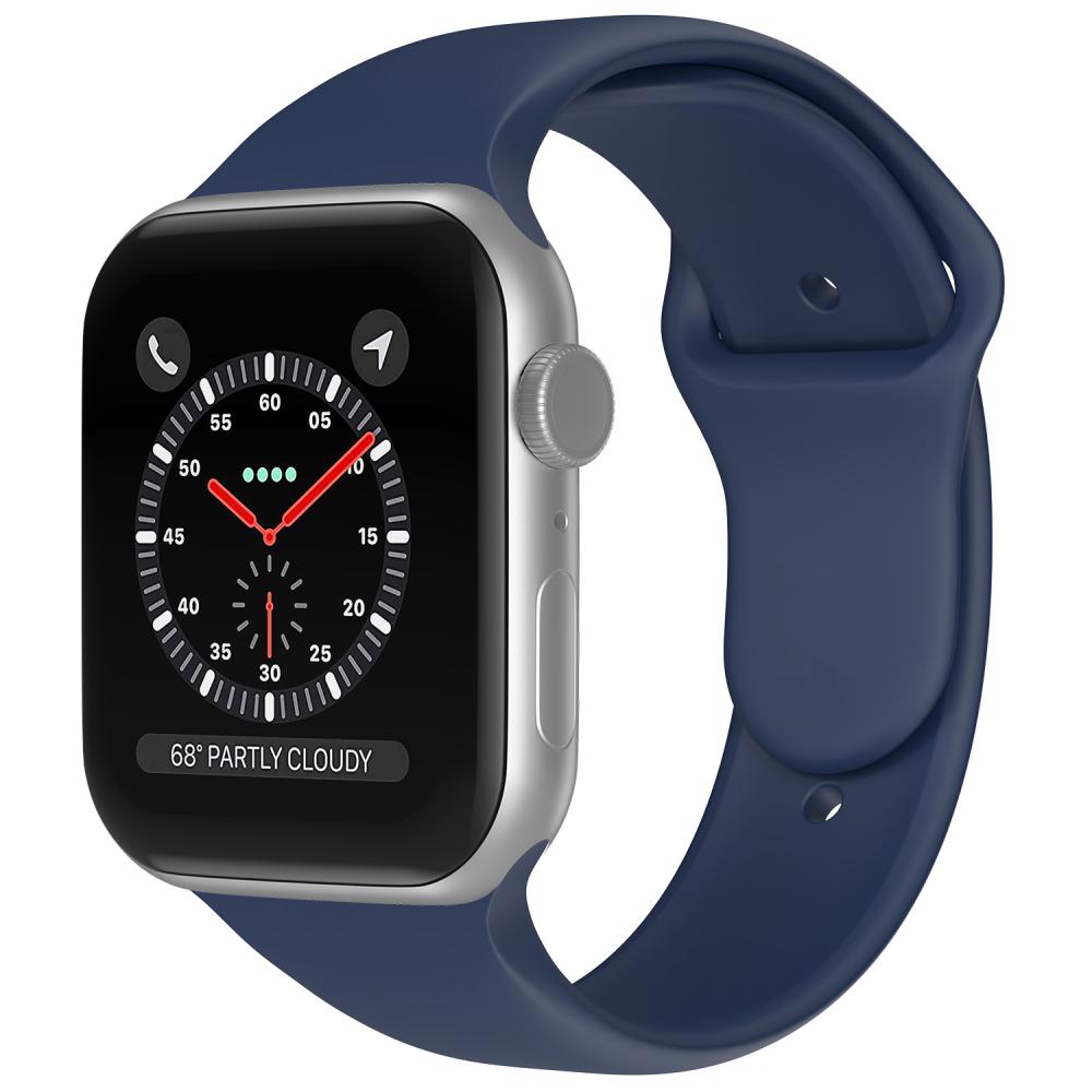 Apple Watch 38/40/41 mm Silikon Armband (S/M) Midnight Blue
