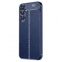 Samsung Galaxy A25 5G Skal Litchi Textur Blå